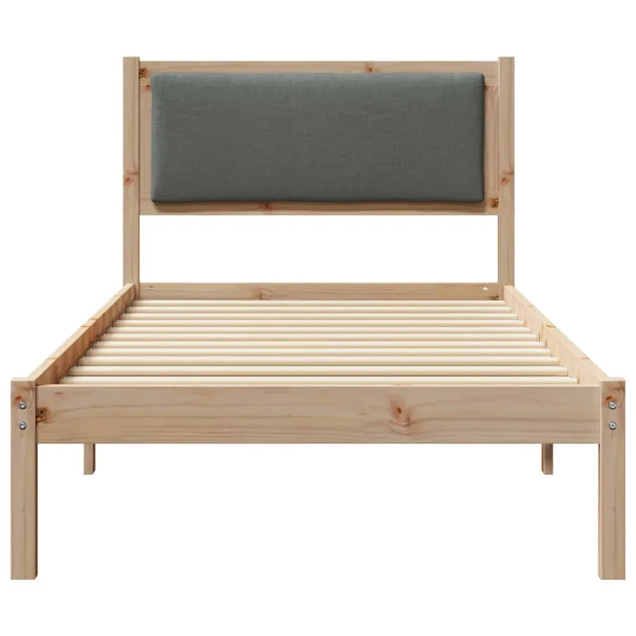 Cadre de lit Gris foncé 100 x 200 cm Pin massif - 5