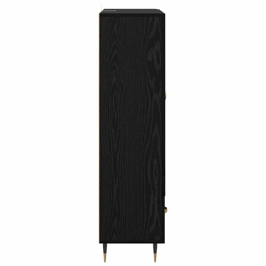 Haut Armoire Chêne noir 69,5 x 31 x 115 cm Bois d'ingénierie - 7