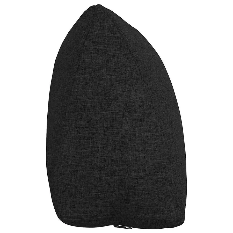 Coussin de Dos Noir 45 x 20 x 35 cm tissu - 7