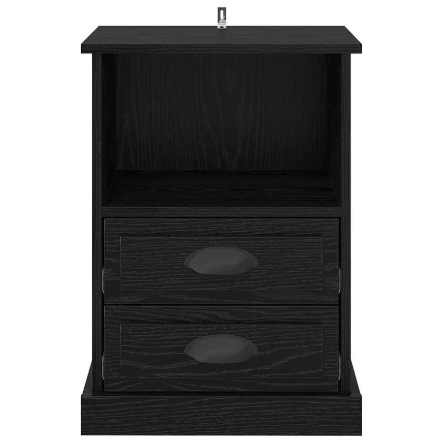 Cabinet de chevet Chêne noir 36 x 43 x 60 cm Bois d'ingénierie - 6