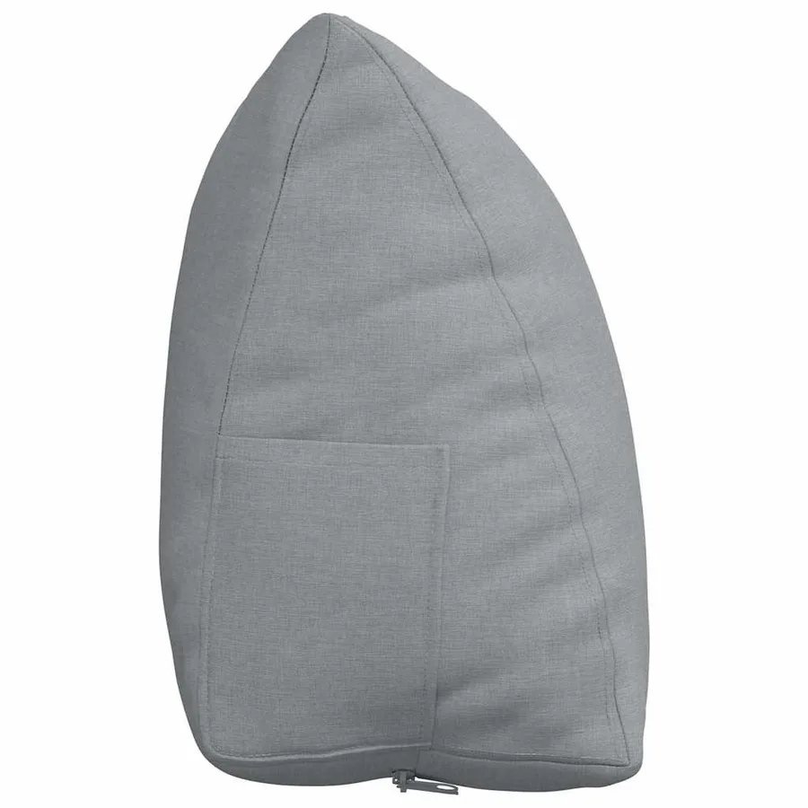 Coussin de Dos Gris clair 60 x 20 x 50 cm tissu - 7