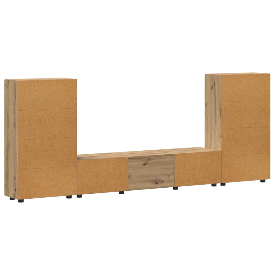 Ensemble meuble TV FLORIN 3 pcs Chêne artisanal - 8