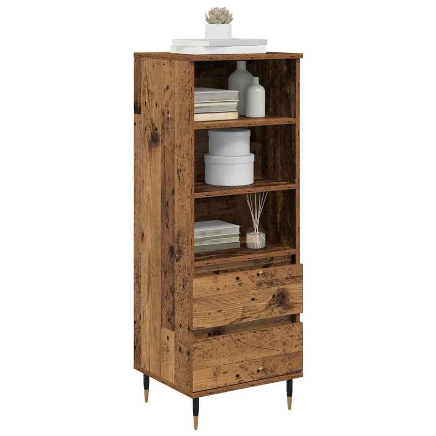 Haut Armoire Bois Ancien 40 x 36 x 110 cm Bois d'ingénierie - 3