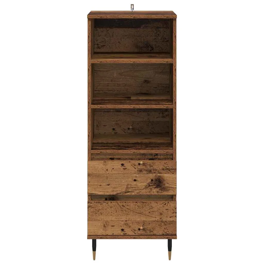 Haut Armoire Bois Ancien 40 x 36 x 110 cm Bois d'ingénierie - 6