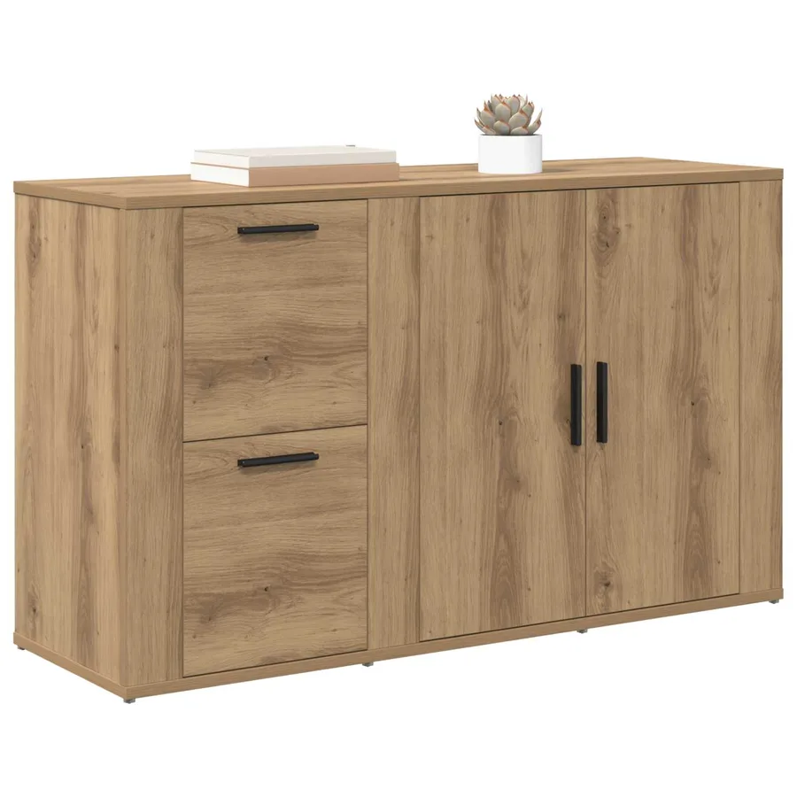 Buffet Chêne artisanal 100 x 33 x 59,5 cm Bois d'ingénierie - 3