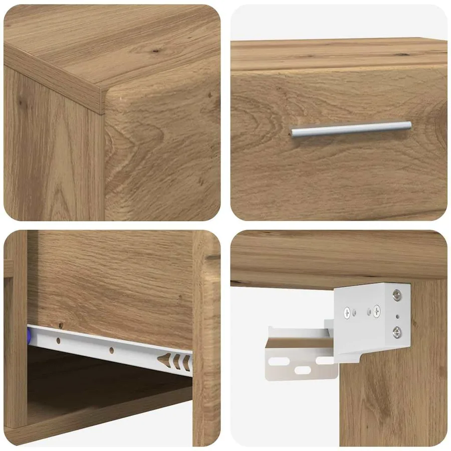 Ensemble meuble TV FLORIN 3 pcs Chêne artisanal - 12