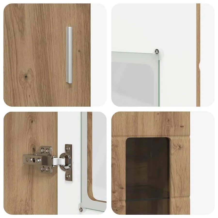 Ensemble meuble TV FLORIN 3 pcs Chêne artisanal - 13