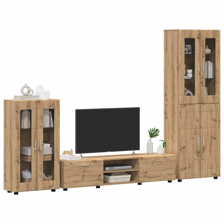 Ensemble meuble TV FLORIN 3 pcs Chêne artisanal - 3