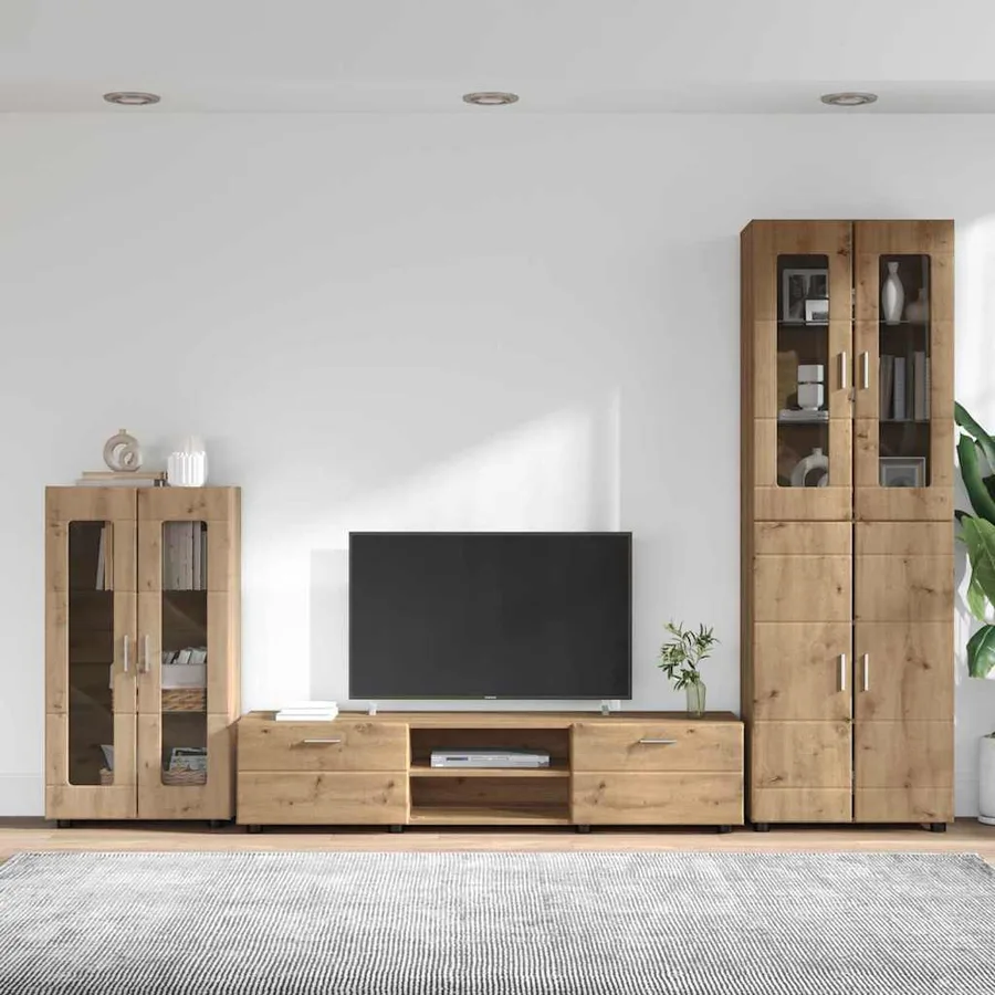 Ensemble meuble TV FLORIN 3 pcs Chêne artisanal - 4