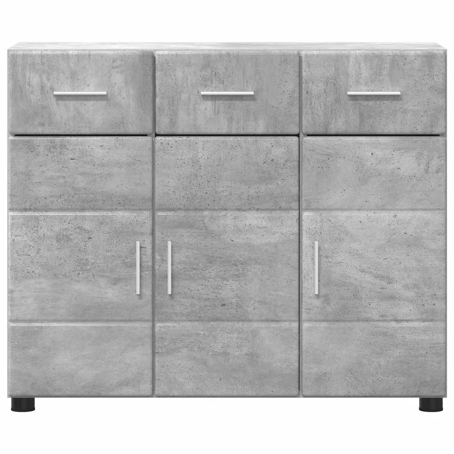 Buffet FLORIN 88,5 x 30,5 x 73 cm Gris béton Bois d'ingénierie - 6