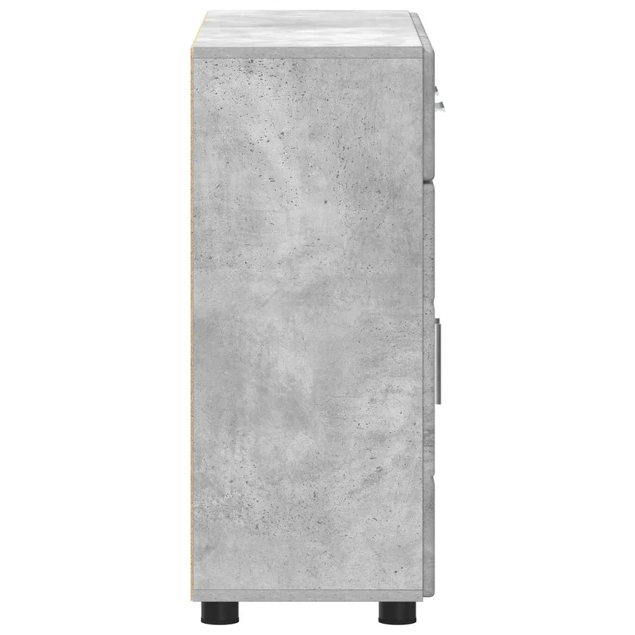 Buffet FLORIN 88,5 x 30,5 x 73 cm Gris béton Bois d'ingénierie - 7