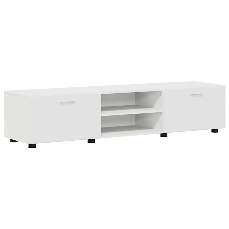 Ensemble meuble TV FLORIN 3 pcs Blanc Bois d'ingénierie - 7