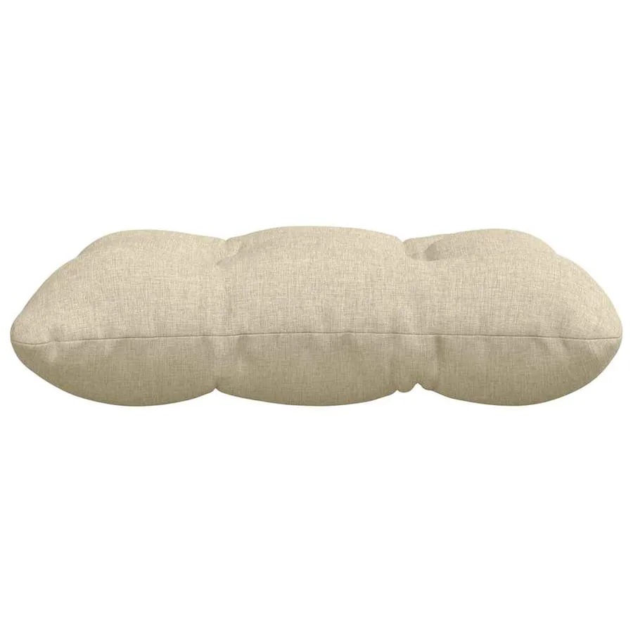 Coussins de siège 4 pcs Crème 40 x 40 x 12 cm tissu - 6