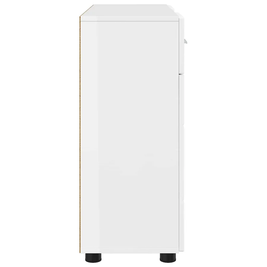 Cabinet en Bois avec tiroir Blanc brillant 88,5 x 30,5 x 73 cm - 7