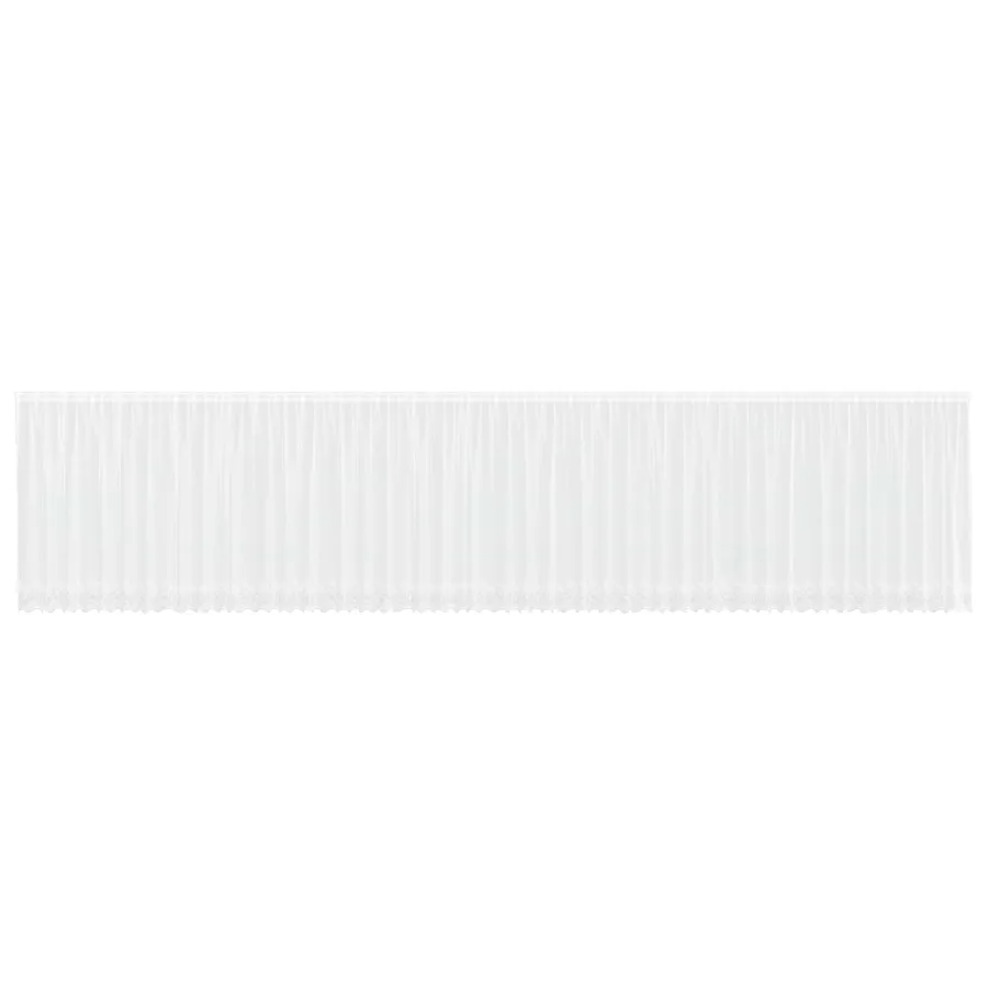 Rideau en Dentelle Floral Blanc 180 x 1200 cm Polyester - 2