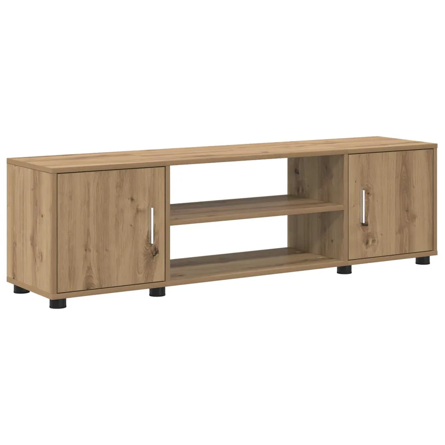 Ensemble meuble TV Chêne artisanal Bois d'ingénierie - 6
