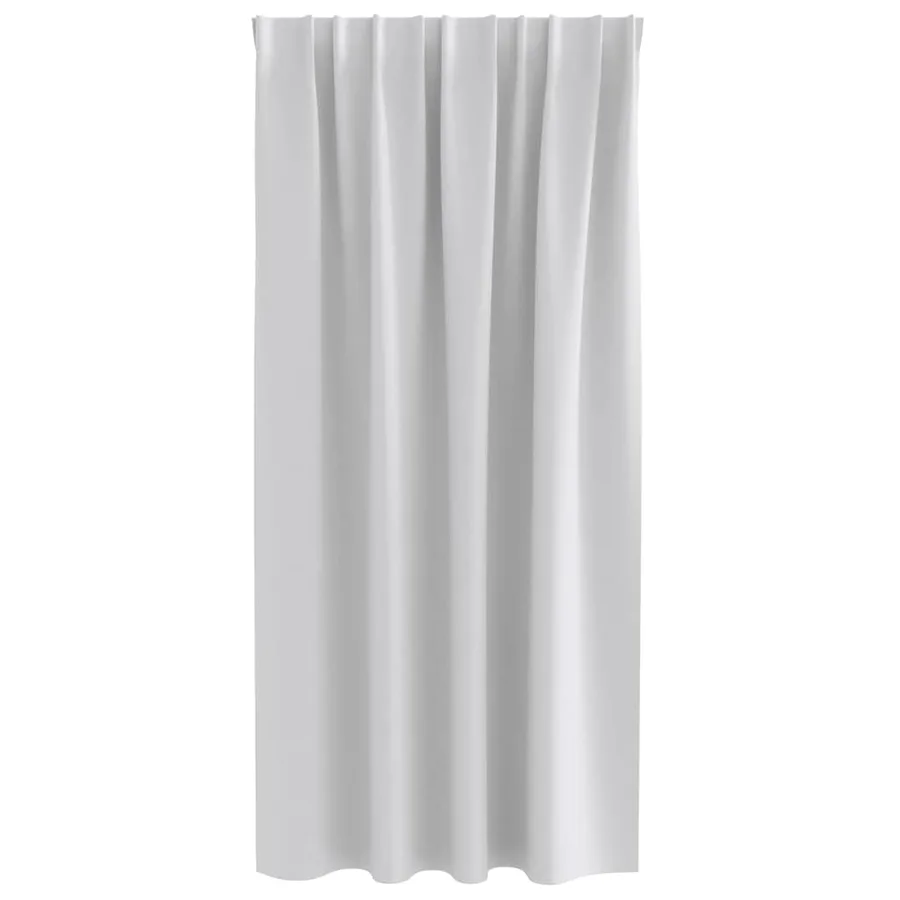 Rideaux occultants avec anneaux 2 pcs Gris clair 175 x 140 cm - 4