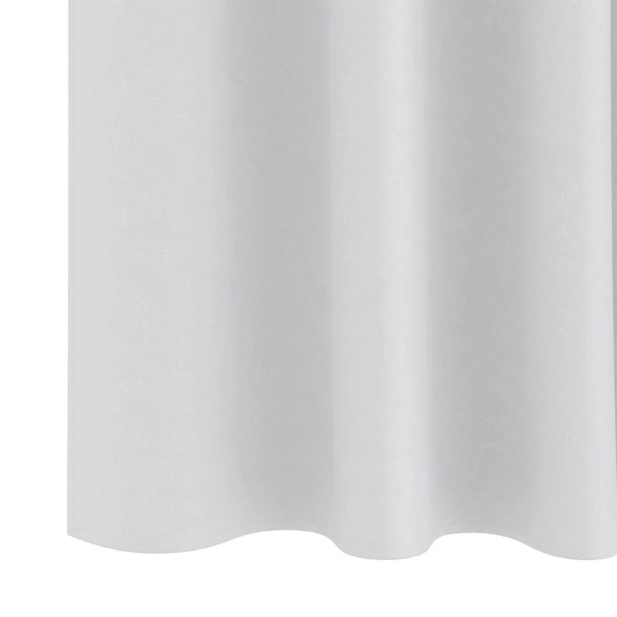 Rideaux occultants avec anneaux 2 pcs Gris clair 175 x 140 cm - 6