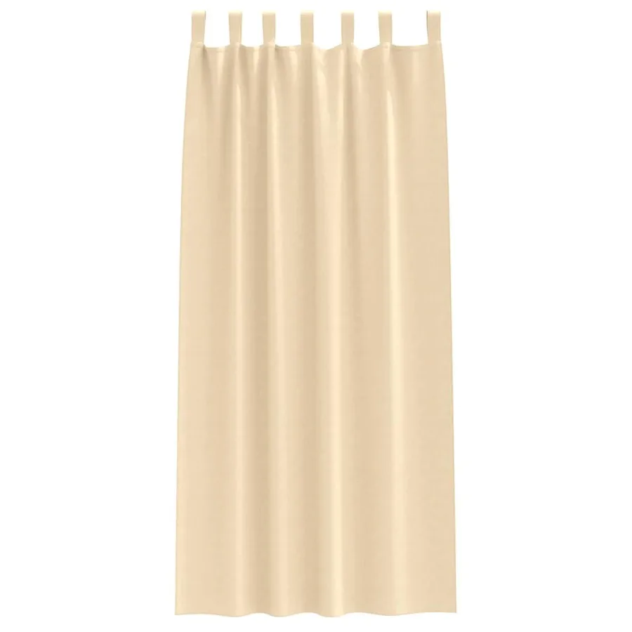 Rideaux occultants avec anneaux 2 pcs Crème 225 x 140 cm - 4