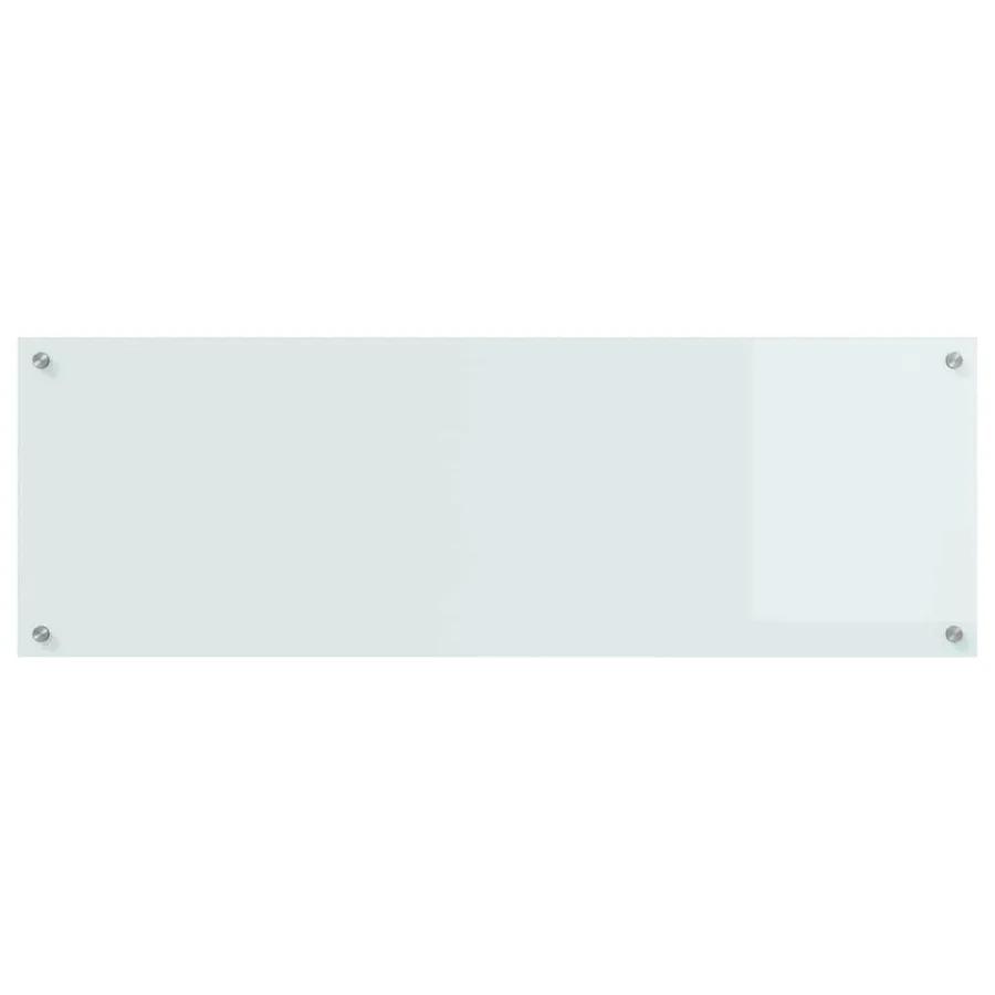 Crédence de cuisine 2 pcs Blanc 120 x 40 cm verre trempé - 4