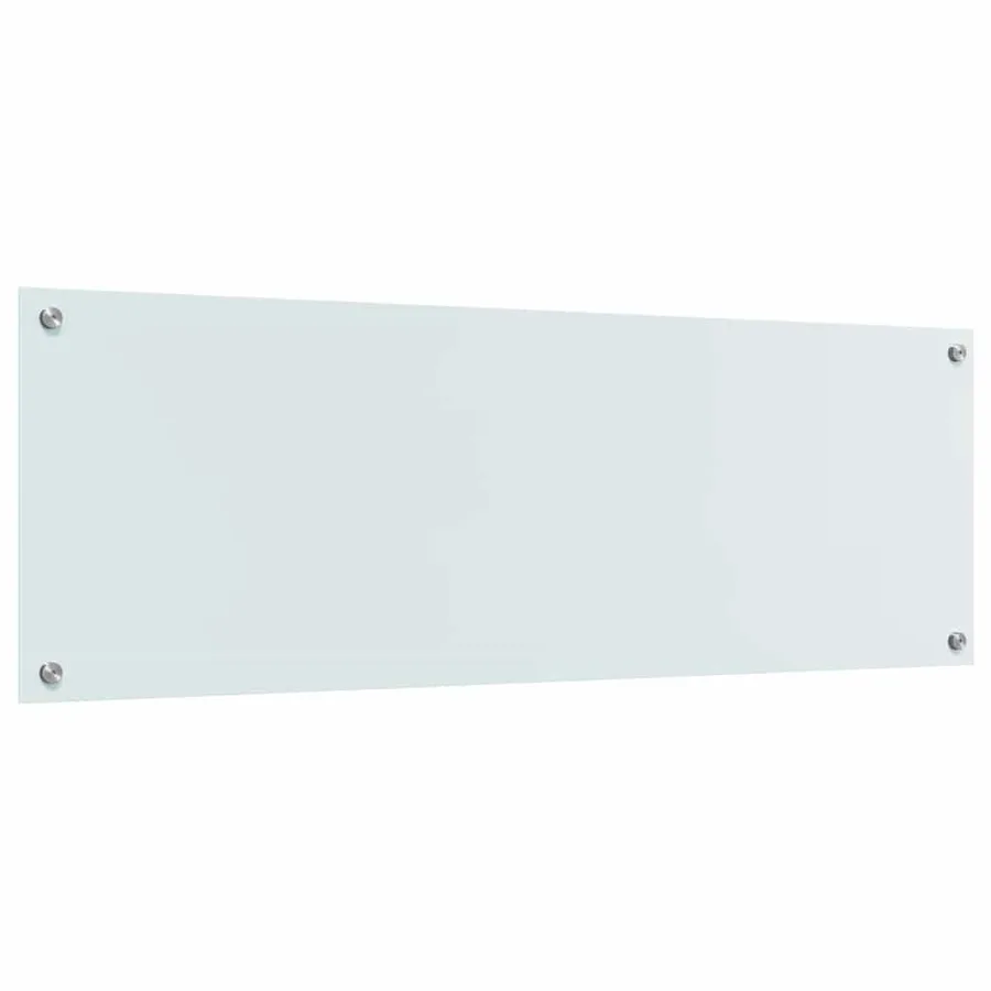 Crédence de cuisine 2 pcs Blanc 120 x 40 cm verre trempé - 6