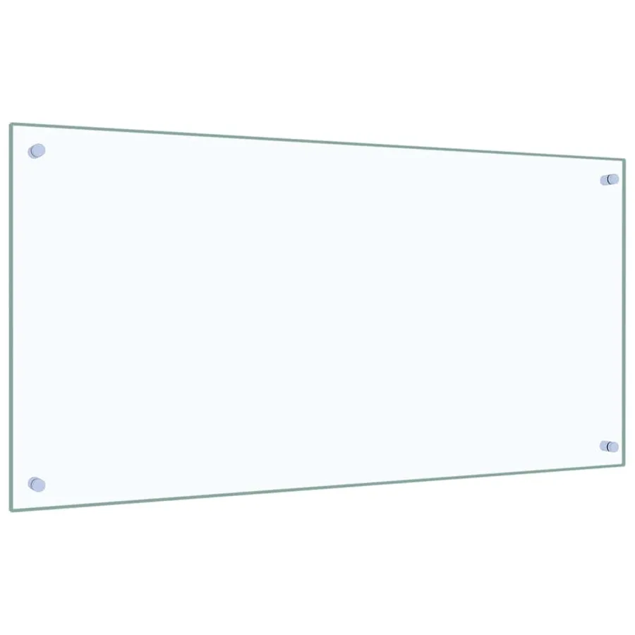 Crédence de cuisine 2 pcs Transparent 100 x 50 cm verre trempé - 3