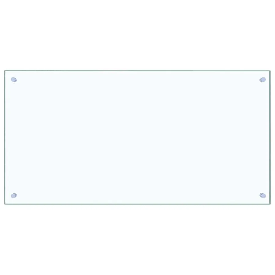 Crédence de cuisine 2 pcs Transparent 100 x 50 cm verre trempé - 4