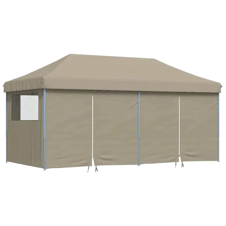 Tente de fête pop-up Taupe 580 x 292 x 315 cm Tissu Oxford - 2