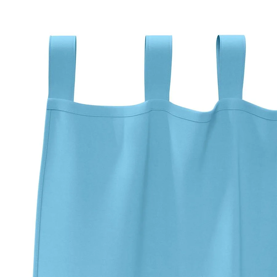 Rideaux occultants avec anneaux 2 pcs Bleu clair 140 x 140 cm - 5
