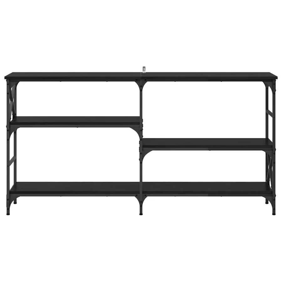 Table console Chêne noir 150 x 29 x 76,5 cm Bois d'ingénierie - 5