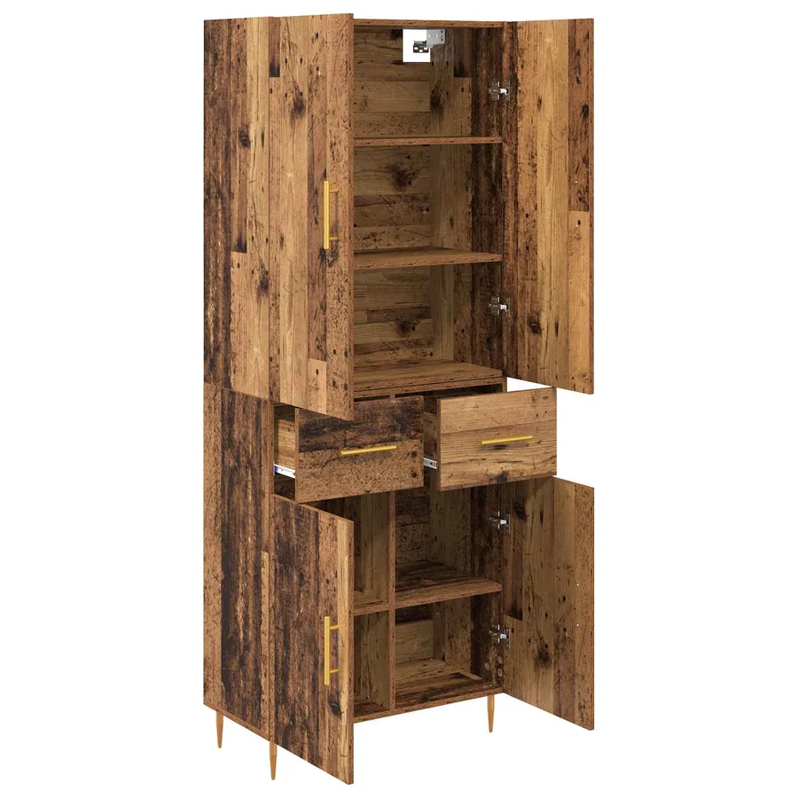 Haut Armoire Bois Ancien 69,5 x 34 x 180 cm Bois d'ingénierie - 5