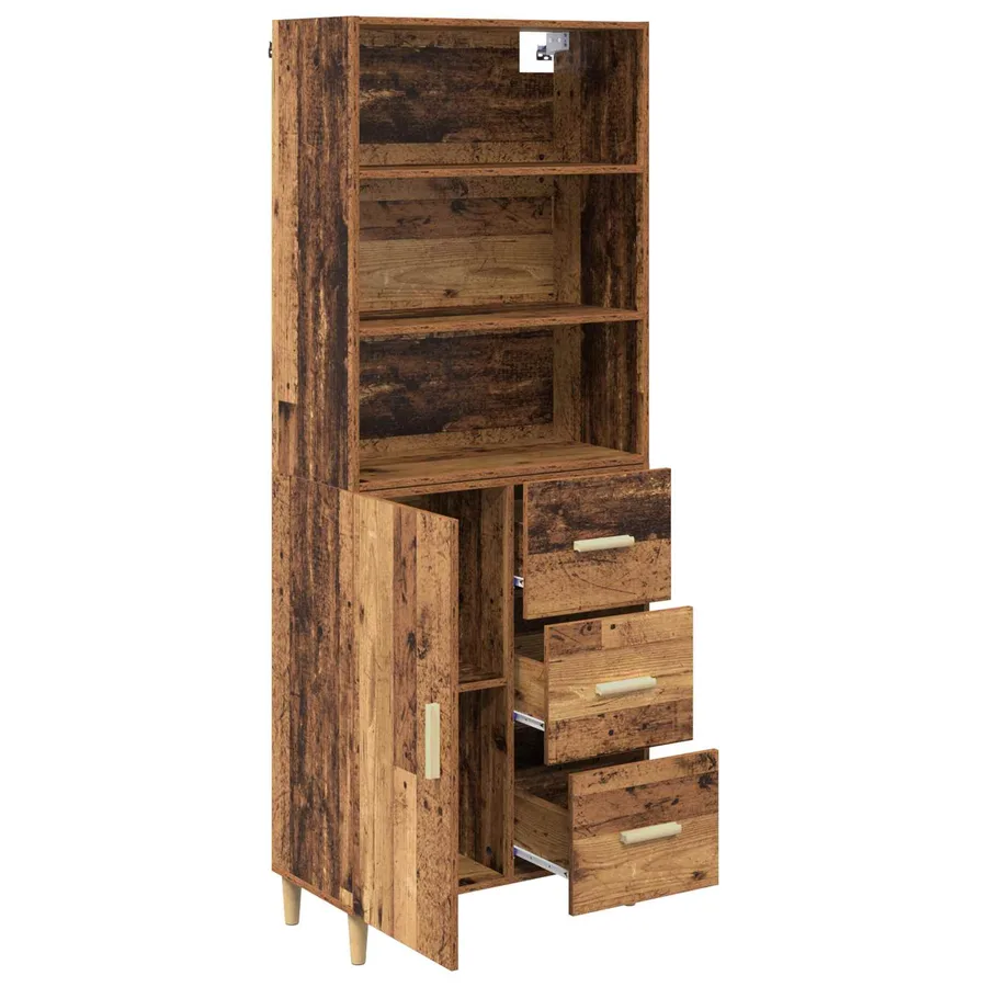 Haut Armoire Bois Ancien 69,5 x 32,5 x 180 cm Bois d'ingénierie - 5