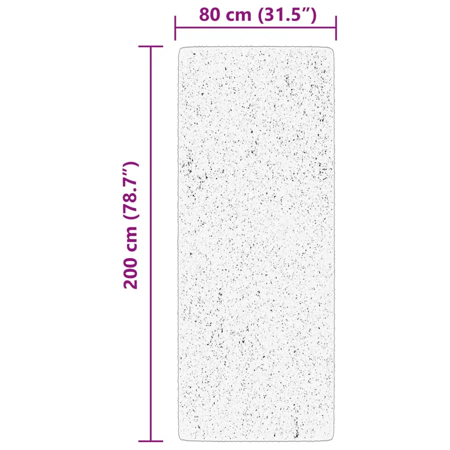 Tapis HUARTE à poils courts doux et lavable vert forêt 80x200cm - 10