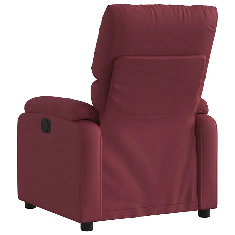 Fauteuil inclinable Rouge bordeaux Tissu - 5