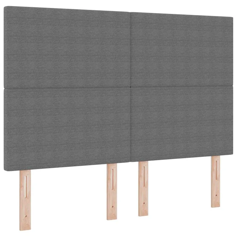 Lit à ressort LED Gris clair et blanc 140 x 190 cm - 7