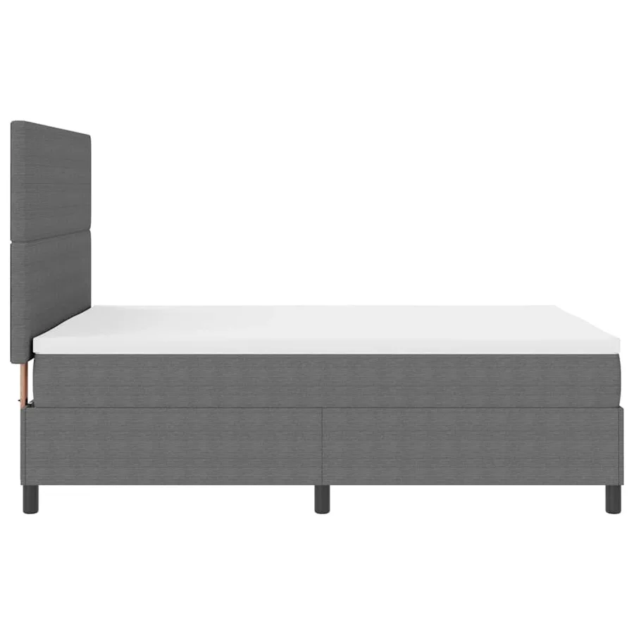 Lit à ressort LED Gris clair et blanc 140 x 190 cm - 9