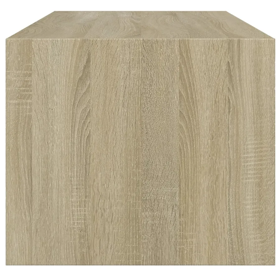 Table basse avec portes en verre chêne sonoma 102x50x42 cm - 7