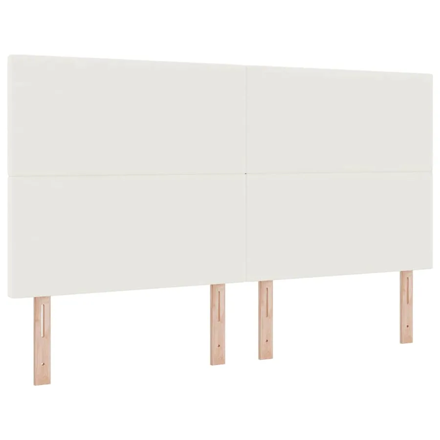 Lit à ressort LED avec tête de lit Crème et Blanc 180 x 200 cm - 7
