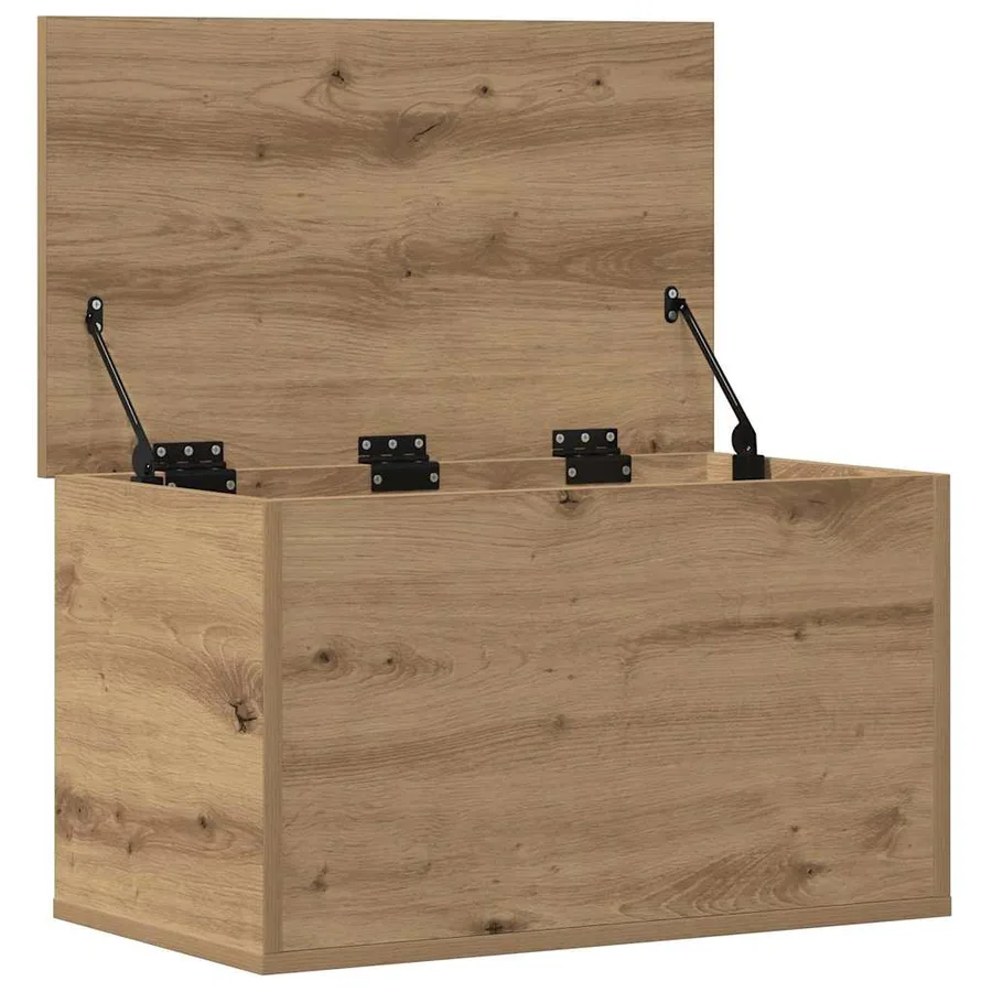 Boîte de Rangement Chêne artisanal 60 x 35 x 35 cm - 5