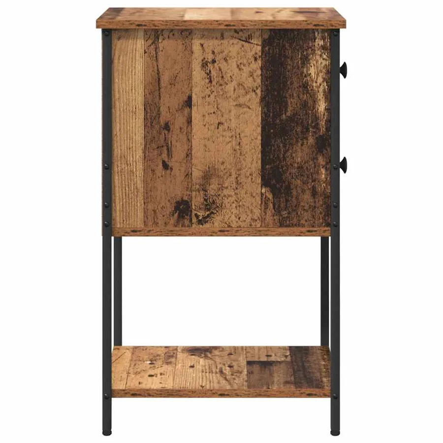 Cabinet de chevet Bois ancien 32 x 42 x 70 cm Bois d'ingénierie - 7