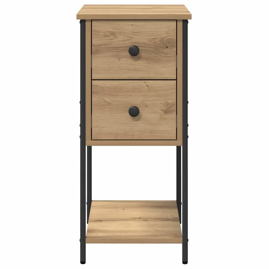 Cabinet de chevet chêne artisanal 32 x 42 x 70 cm - 6