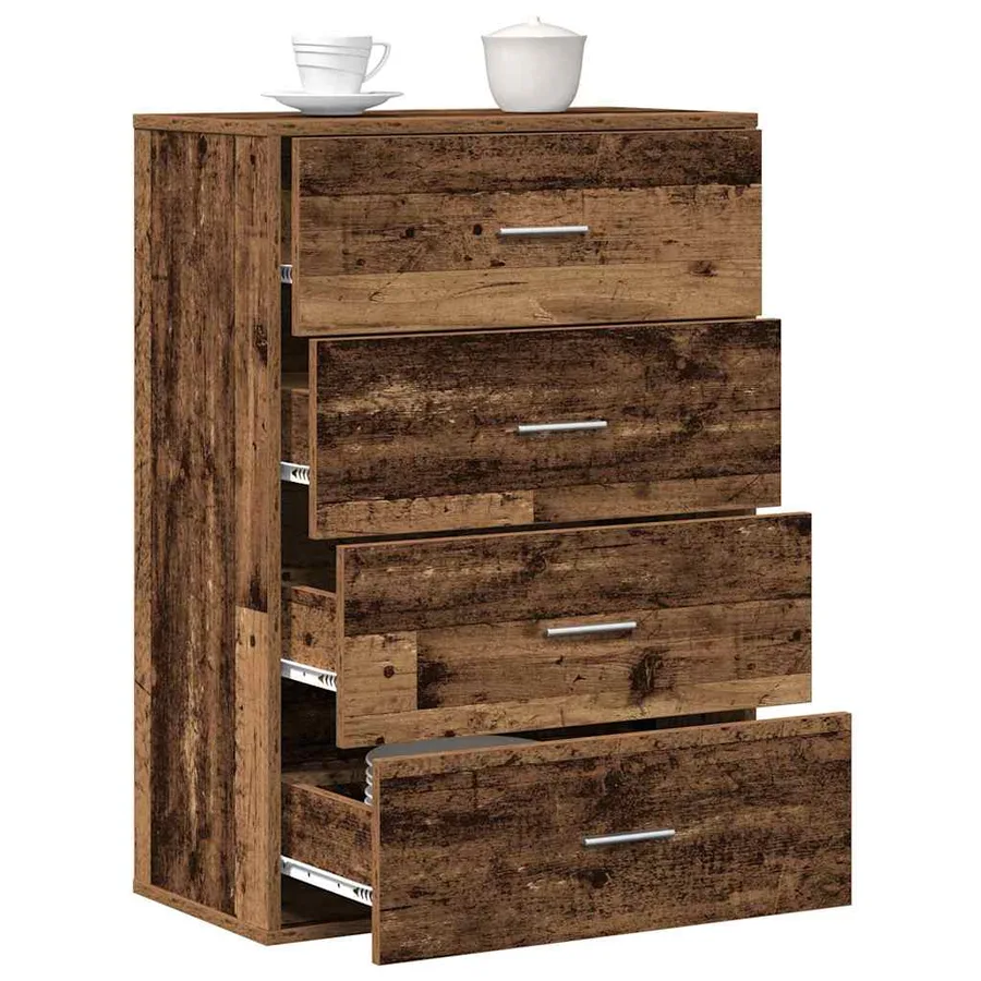 Buffet Bois ancien 60 x 31 x 84 cm Bois d'ingénierie - 3