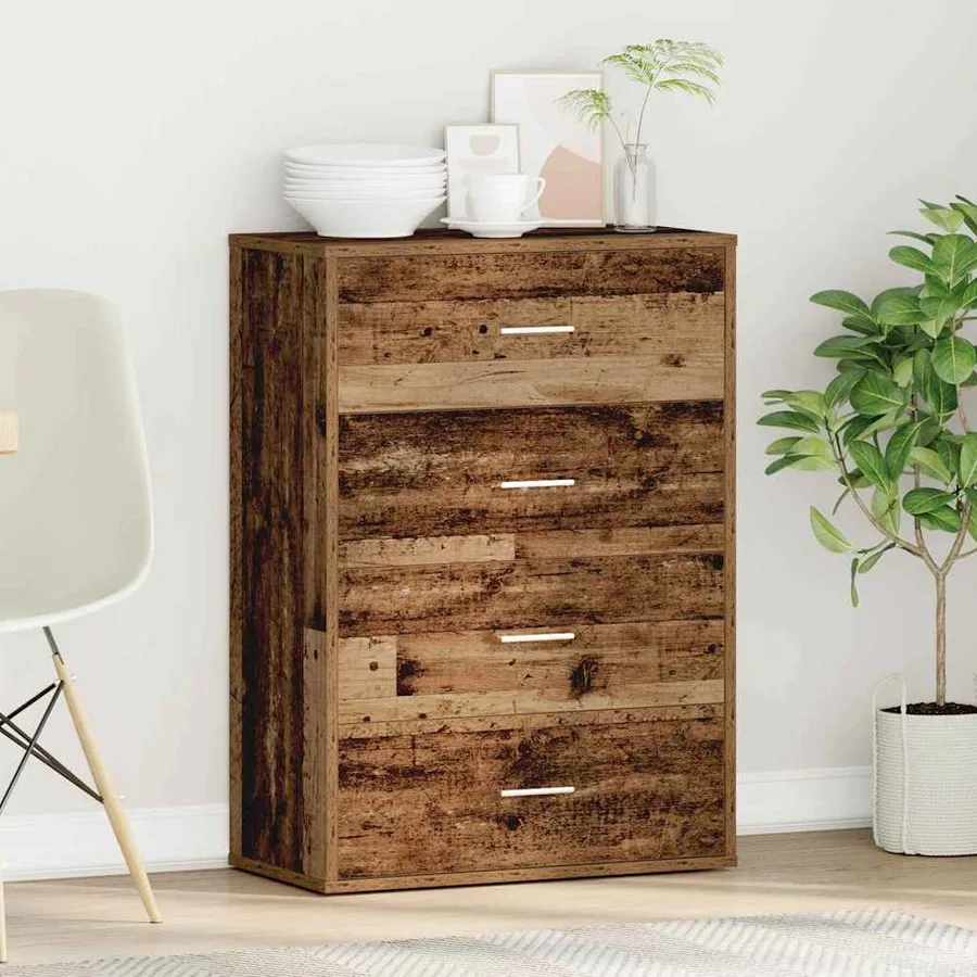Buffet Bois ancien 60 x 31 x 84 cm Bois d'ingénierie - 4