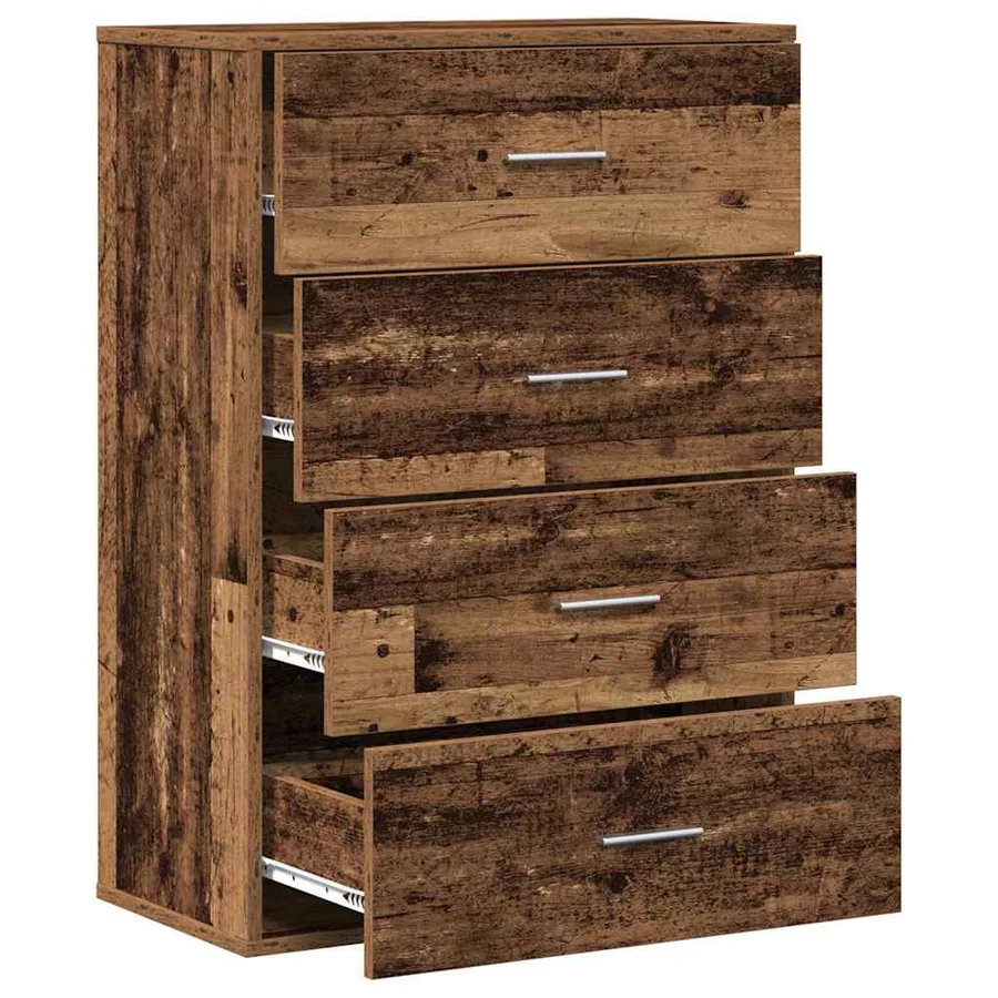 Buffet Bois ancien 60 x 31 x 84 cm Bois d'ingénierie - 5