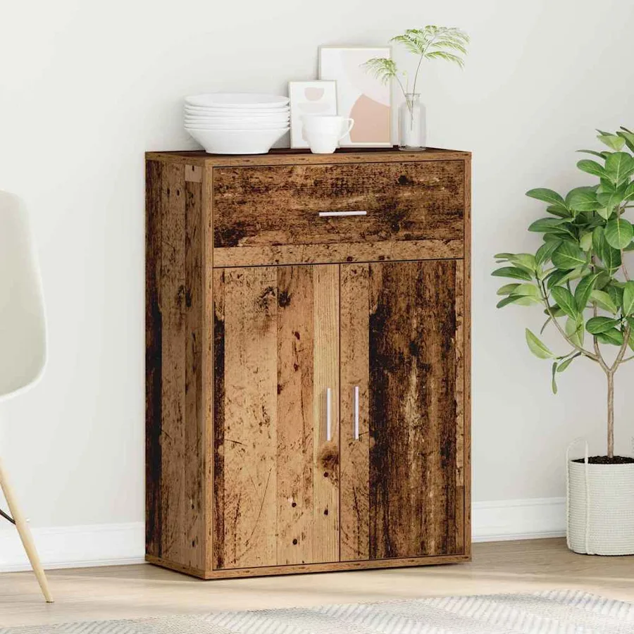 Buffet Bois ancien 60 x 30 x 84 cm Bois d'ingénierie - 4