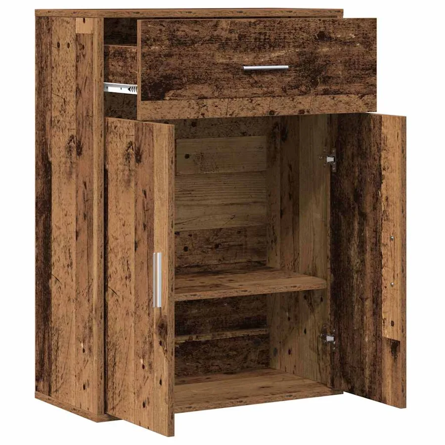 Buffet Bois ancien 60 x 30 x 84 cm Bois d'ingénierie - 5