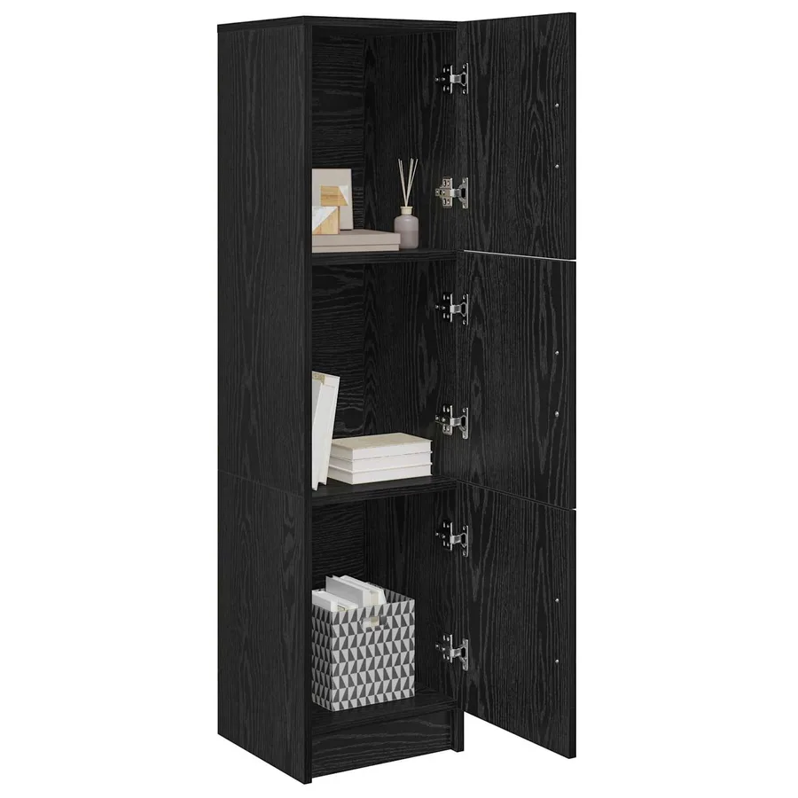 Haut Armoire Chêne noir 31.5 x 32 x 122.5 cm - 3