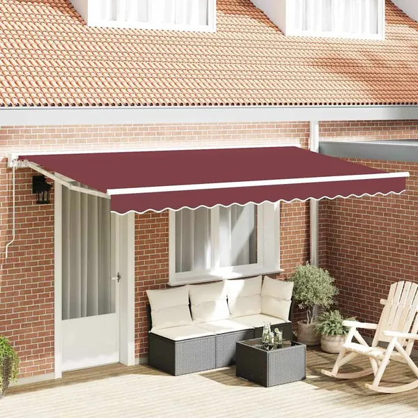 Toile de rechange pour auvent Rouge bordeaux 4 x 2 m Polyester