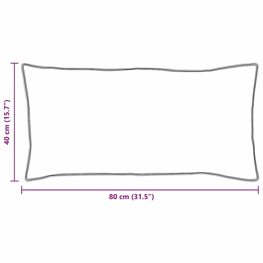 Oreiller avec oreiller Blanc 40 x 80 cm Coton - 9