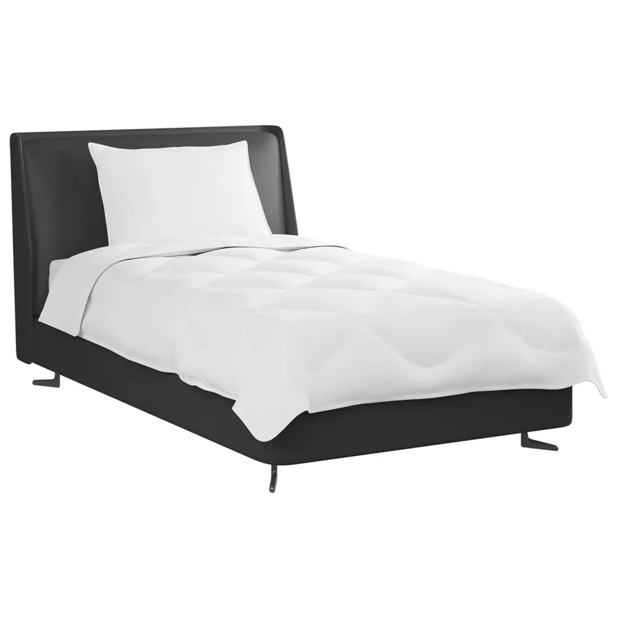 Duvet d'été simple avec oreiller 2 pcs Blanc Microfibre - 3